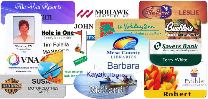 Need Full Color Name Badges? Let EZ Office Products print your full color design name badges and name tags to set you apart at your next event. 